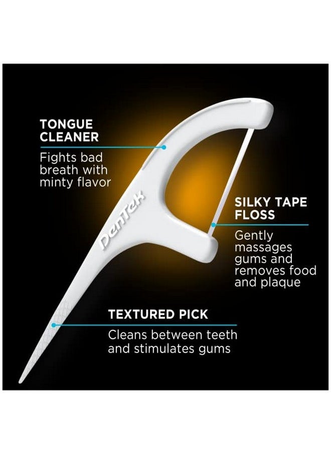 Dentek - Floss Picks & Travel Case For Onthego 4 Travel Cases With 6 Floss Picks Each (Pack Of 1) - Image 1