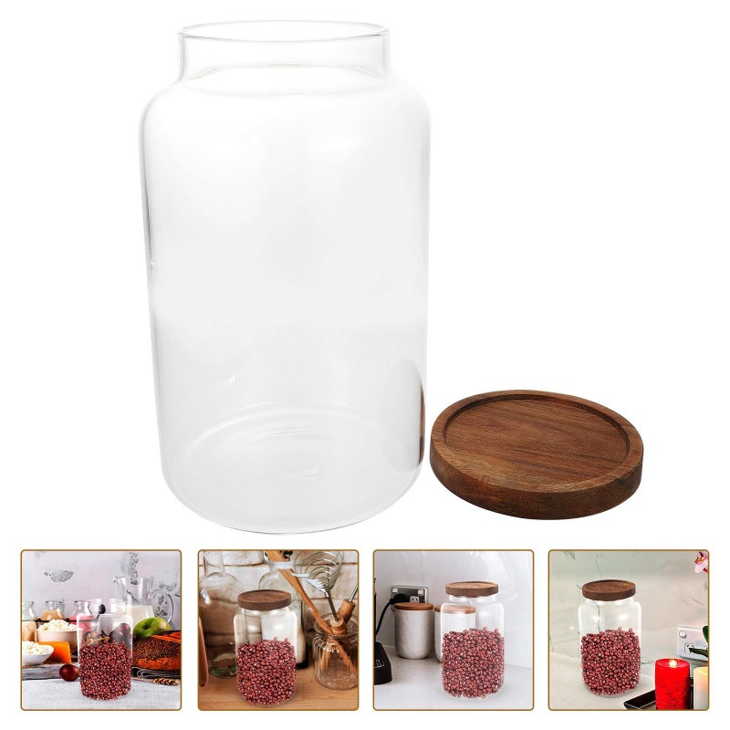 8 Liter Glass Sealed Food Storage Jar with Airtight Lid Large Capacity Grain Tea Canister - Image 5