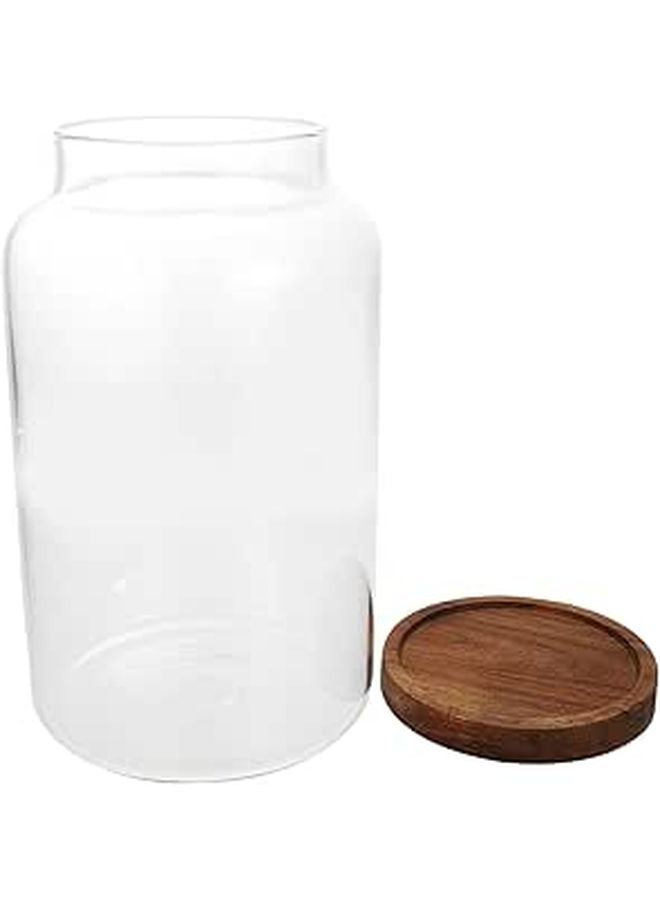8 Liter Glass Sealed Food Storage Jar with Airtight Lid Large Capacity Grain Tea Canister - Image 1