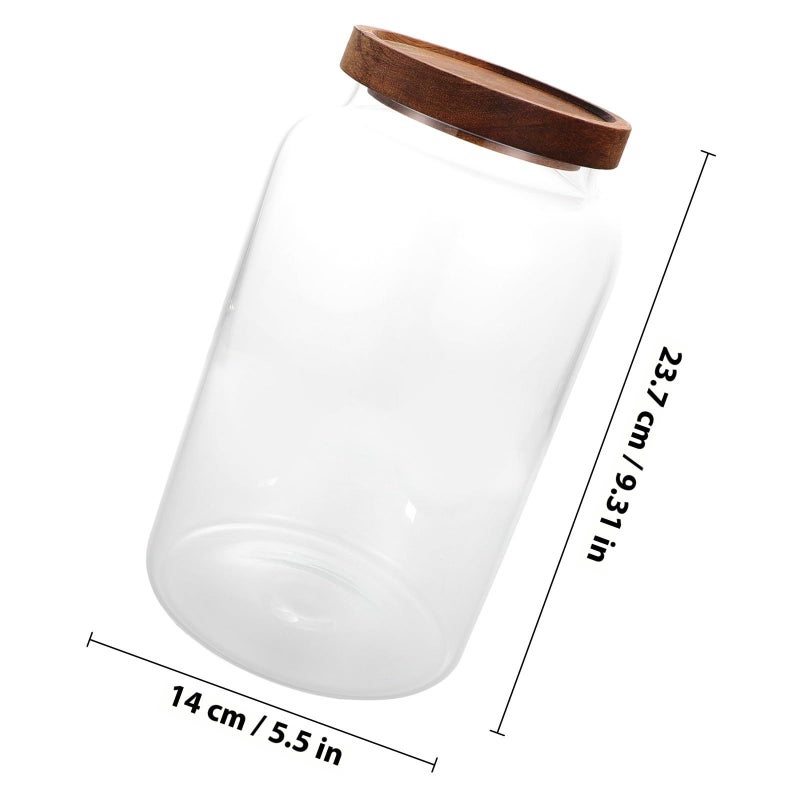 8 Liter Glass Sealed Food Storage Jar with Airtight Lid Large Capacity Grain Tea Canister - Image 3
