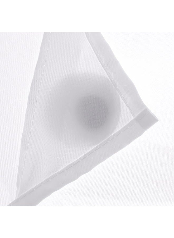 River Dream Snap in Fabric Shower Curtain Liner Replacement - 70" W x 54" H White with Mangnets-Detachable Liner - Image 5