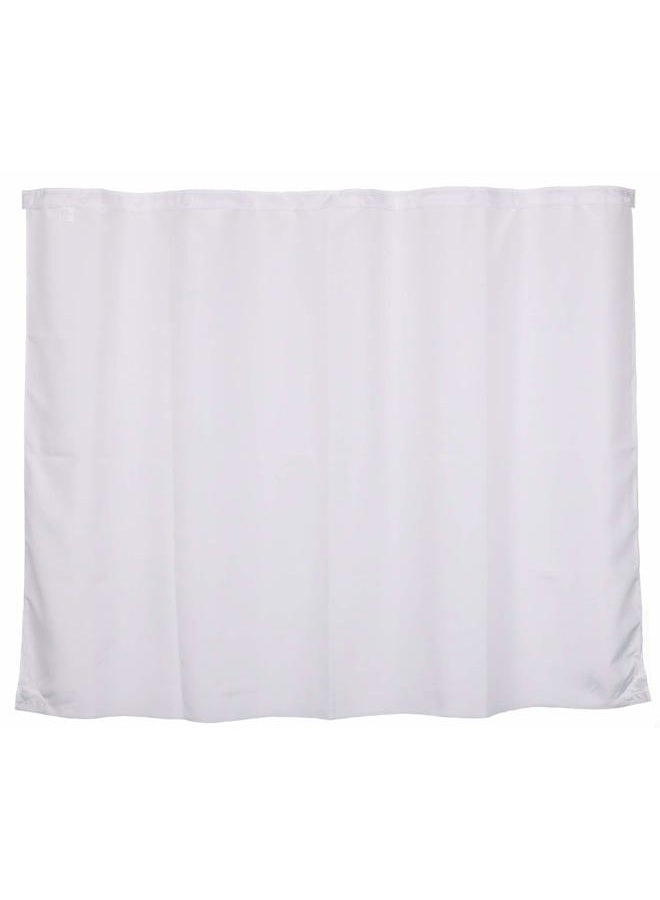 River Dream Snap in Fabric Shower Curtain Liner Replacement - 70" W x 54" H White with Mangnets-Detachable Liner - Image 2