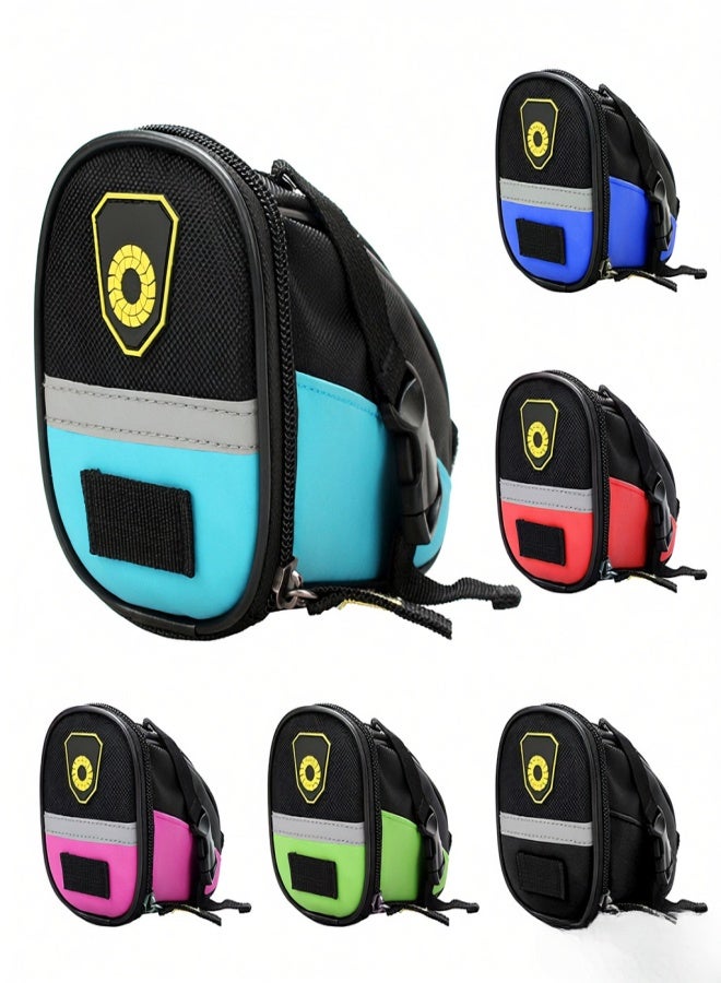 B-SOUL Cycling Saddle Bag MTB Bike Bicycle Seat Bag Repair Tools Pouch Pack with Reflective Strip - Image 3