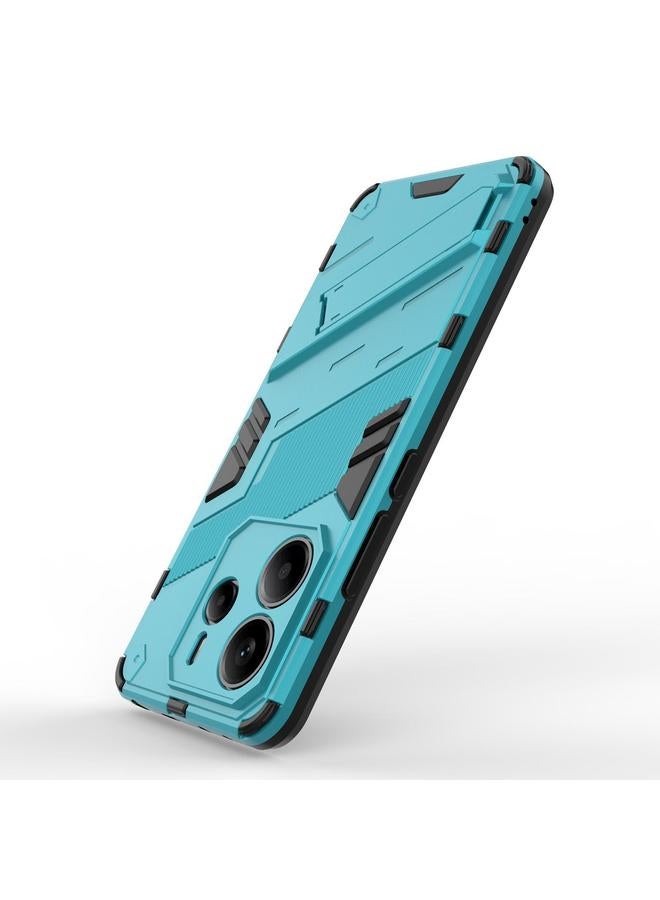 اس-توب جراب لهاتف Redmi Note 14 4G مقاس 163.25 مم من Punk Armor 2 في 1 PC + جراب هاتف TPU مع حامل - Image 5