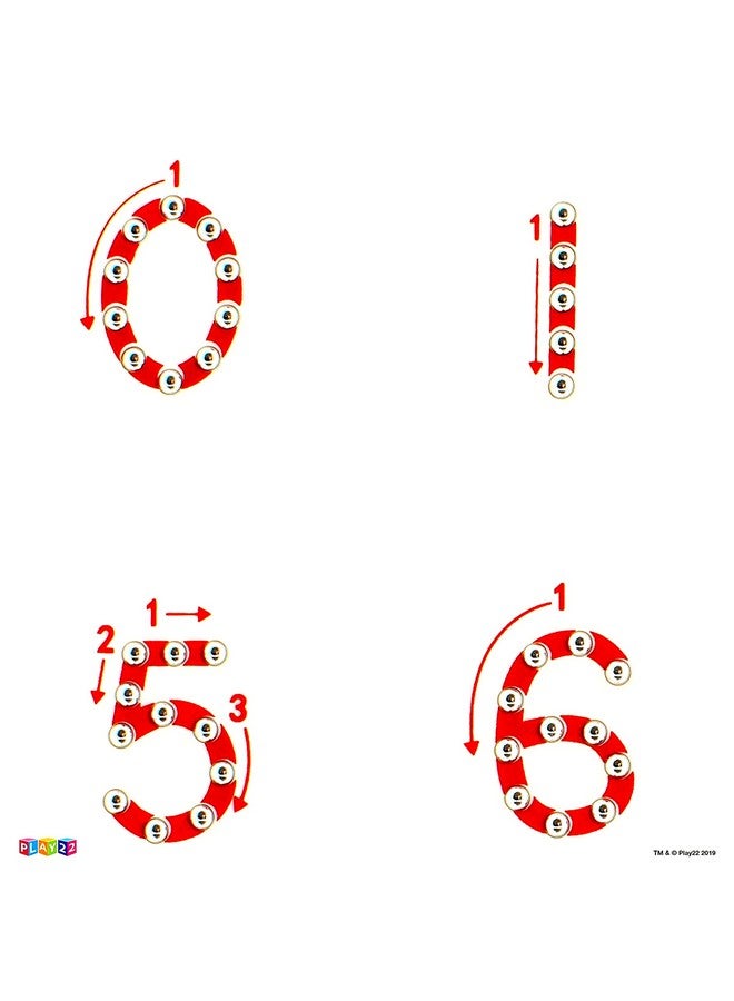 Play22 Magnetic Drawing Board - Stem Educational Learning Numbers Kids Letter Board - Writing Board For Kids Erasable - Magnetic Doodle Board - Best Gift For Kids (Numbers) - Image 4