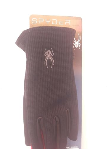 Spyder Leather Palm Black Gloves (Medium) - Image 5