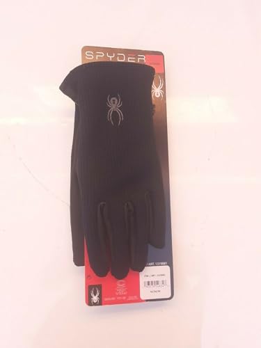 Spyder Leather Palm Black Gloves (Medium) - Image 3