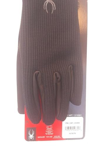 Spyder Leather Palm Black Gloves (Medium) - Image 4