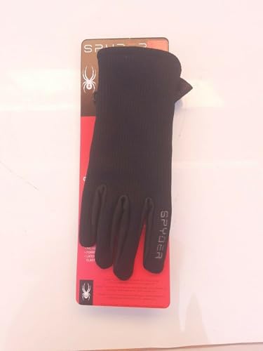 Spyder Leather Palm Black Gloves (Medium) - Image 2