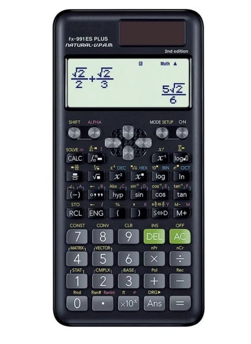 Generic - Fx-991Es Plus 2nd Edition Scientific Calculator Black - Image 1