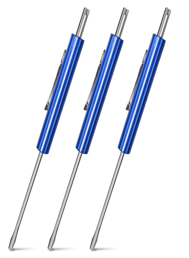 Silginnes Mini Pocket Screwdriver - Removal Tool - Precision Thermostat Tool - 3 Pack - Schrader Removal - Small Size - 3 Point Screwdriver - Automotive Tools - Image 1