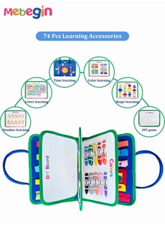MEBEGIN Busy Board Toys Montessori Toys Sensory Board for Fine Motor Skill Toddler Busy Board Toddler Travel Toys Pre-Kindergarten Toys for Boys and Girls  - Image 4
