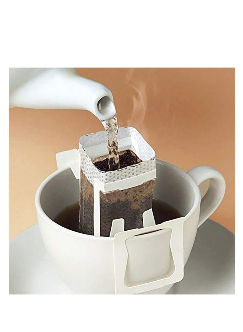SYOSI 100Pcs Portable Coffee Filter Paper Bag, Disposable Drip Hanging Ear Drip Coffee Bag, Single Serve Coffee Filter Bag Coffee Filter Bag Perfect for Travel Camping Home Office - Image 3