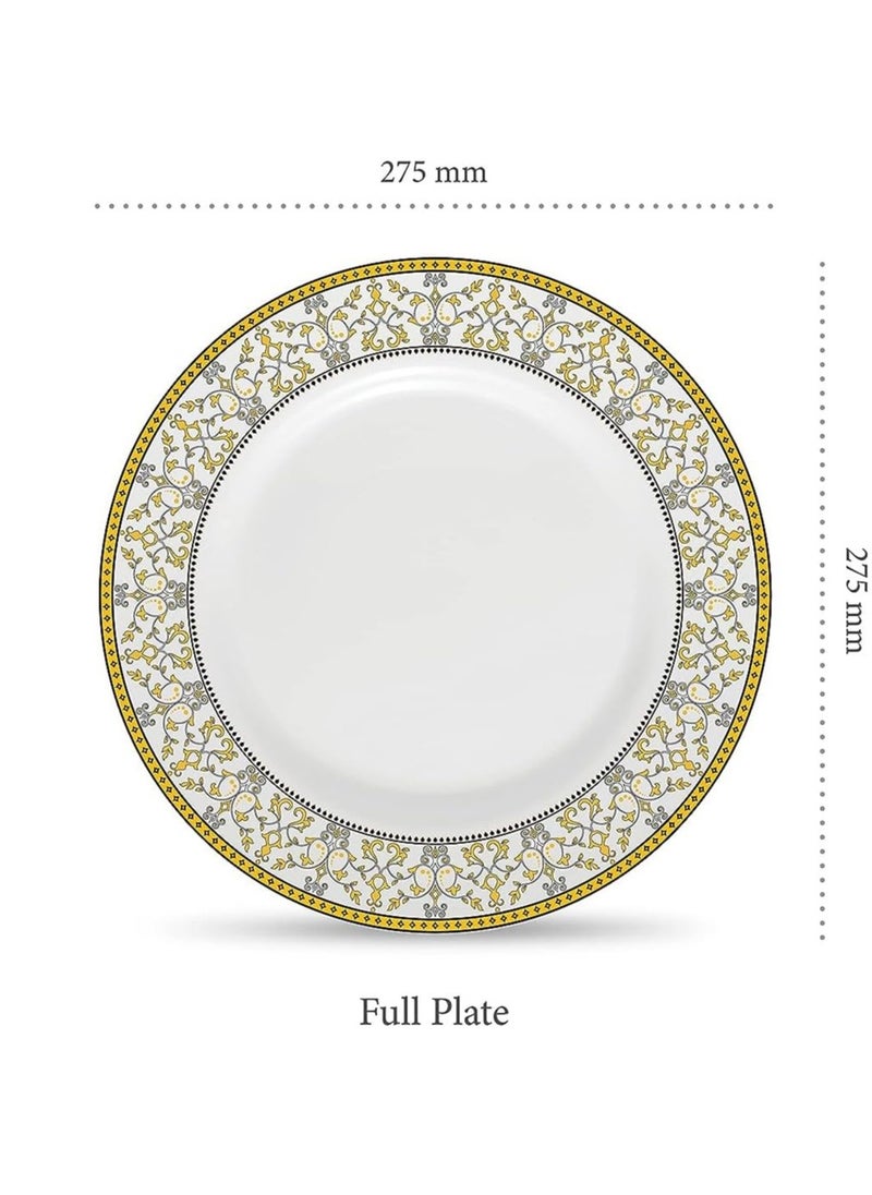 Laopala Moroccan Gold 26 Pcs Dinner Sets Plates Microwave Safe & Dishwasher Safe Minimalist Style Lightweight Utensil Set-Reusable  - Image 4