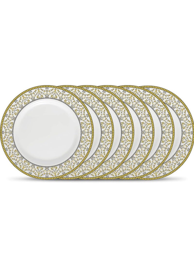 Laopala Moroccan Gold 26 Pcs Dinner Sets Plates Microwave Safe & Dishwasher Safe Minimalist Style Lightweight Utensil Set-Reusable  - Image 2