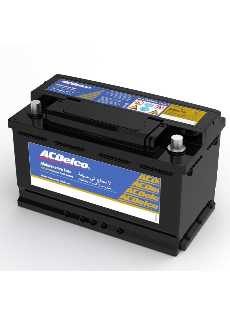 ACdelco Car Battery 94R-72 - 12V/ 80 AH