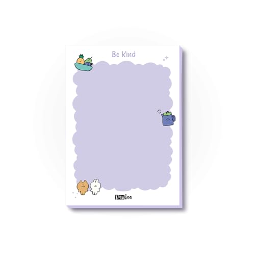 PAPBOO Easy to carry Cute A6 Size Tear-off Notepads,90 Sheets,100 GSM, Gift(Be Kind) - Image 1