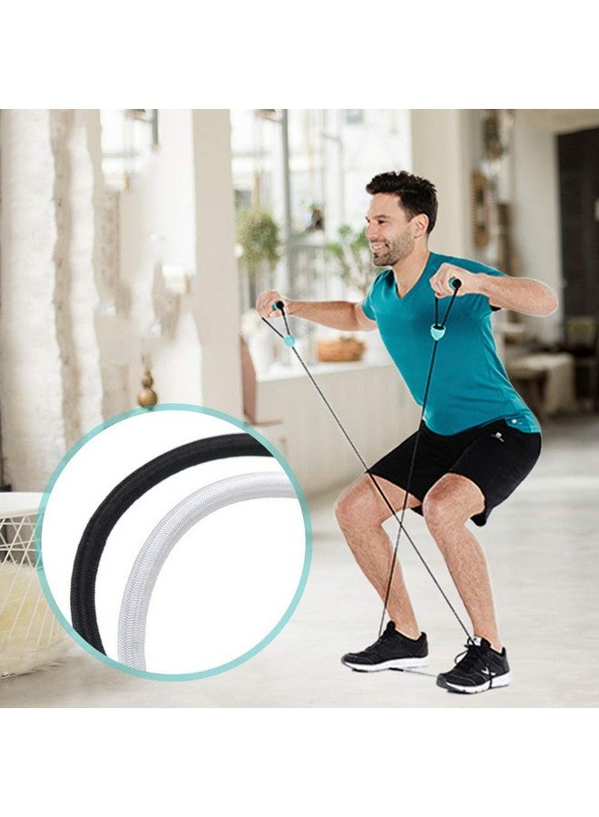 سورس تون عبوة من قطعتين من حبل مرن قابل للتمدد، 2 مم، 5/64 بوصة، حبل مرن من SourceTon (أسود وأبيض، 55 ياردة)، رائع للحرف اليدوية وربطات الشعر والاستخدامات المنزلية - Image 3