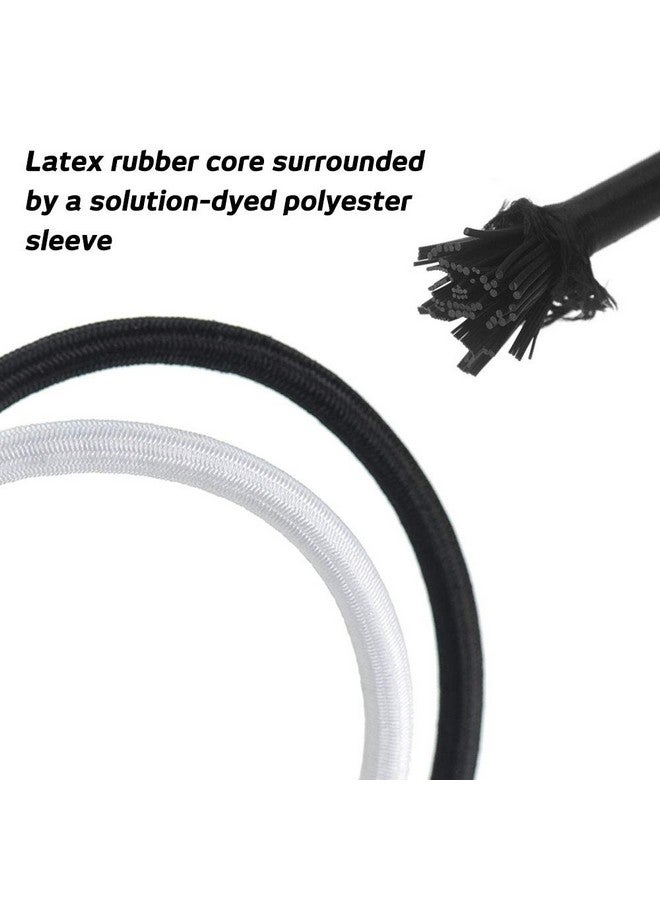 سورس تون عبوة من قطعتين من حبل مرن قابل للتمدد، 2 مم، 5/64 بوصة، حبل مرن من SourceTon (أسود وأبيض، 55 ياردة)، رائع للحرف اليدوية وربطات الشعر والاستخدامات المنزلية - Image 2