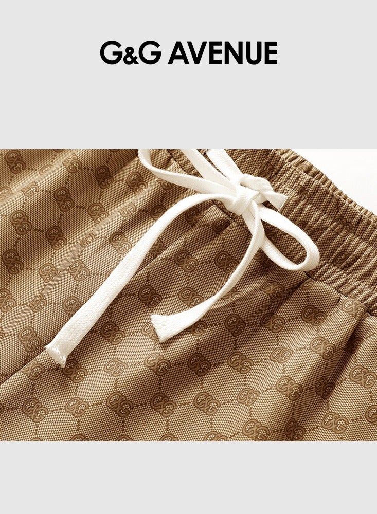 G&G AVENUE Spring and autumn New High Quality Men's Drawstring Casual Sports Pants  Jogging Fashion Pure Cotton Exercise Outdoor Versatile Drawstring Elastic Sports Pants - Image 4