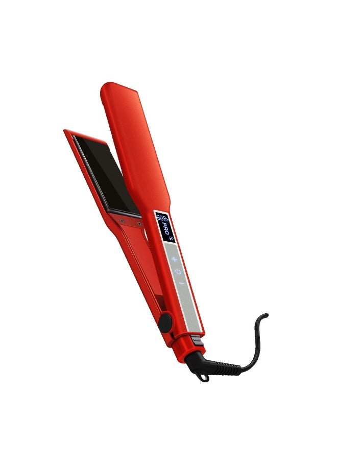 Beauenty Electric splint hair salon curling straight dry and wet LCD touch screen high temperature hair straightener styling hair straightener - Image 1