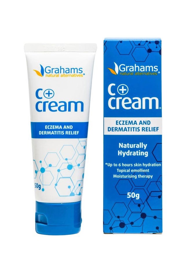 Grahams Natural C+ Eczema Cream Dermatitis Treatment - Lotion for Extremely Dry Skin, Inflammation, Redness & Itch Relief - Manuka Honey & Calendula - Clinically Proven - Steroid-Free (1 x 1.76oz)  - Image 1