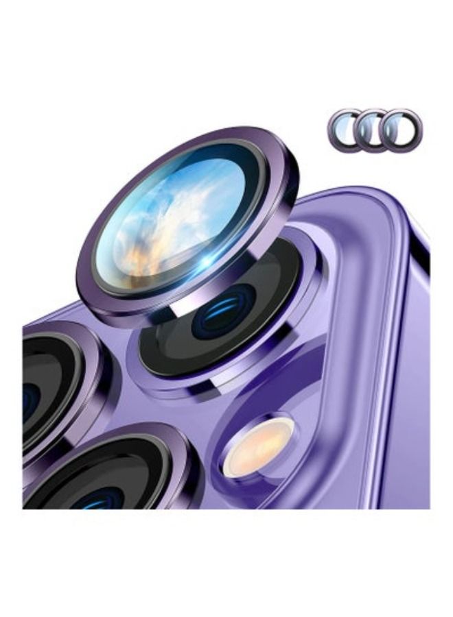 ACLIX For iPhone 14 Pro Max/iPhone 14 Pro Camera Lens Protector, Anti Scratch HD Tempered Metal Glass Camera Screen Protector Shockproof Cover Film [Show Original Camera], Deep Purple - Image 1