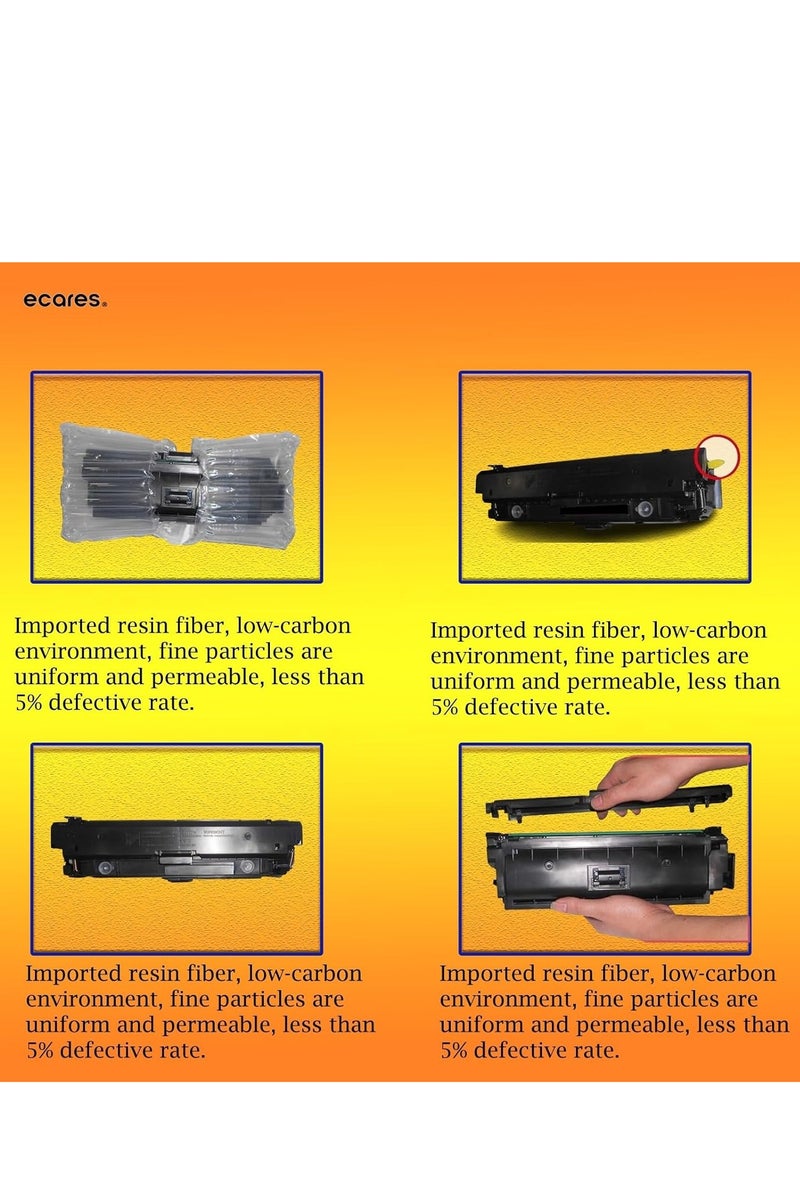 ECARES® 212A W2120A Toner Cartridge Compatible with HP Color LaserJet Enterprise Flow MFP M578c, M578, HP Color LaserJet Enterprise M554dn, M555dn (Black) - Image 2