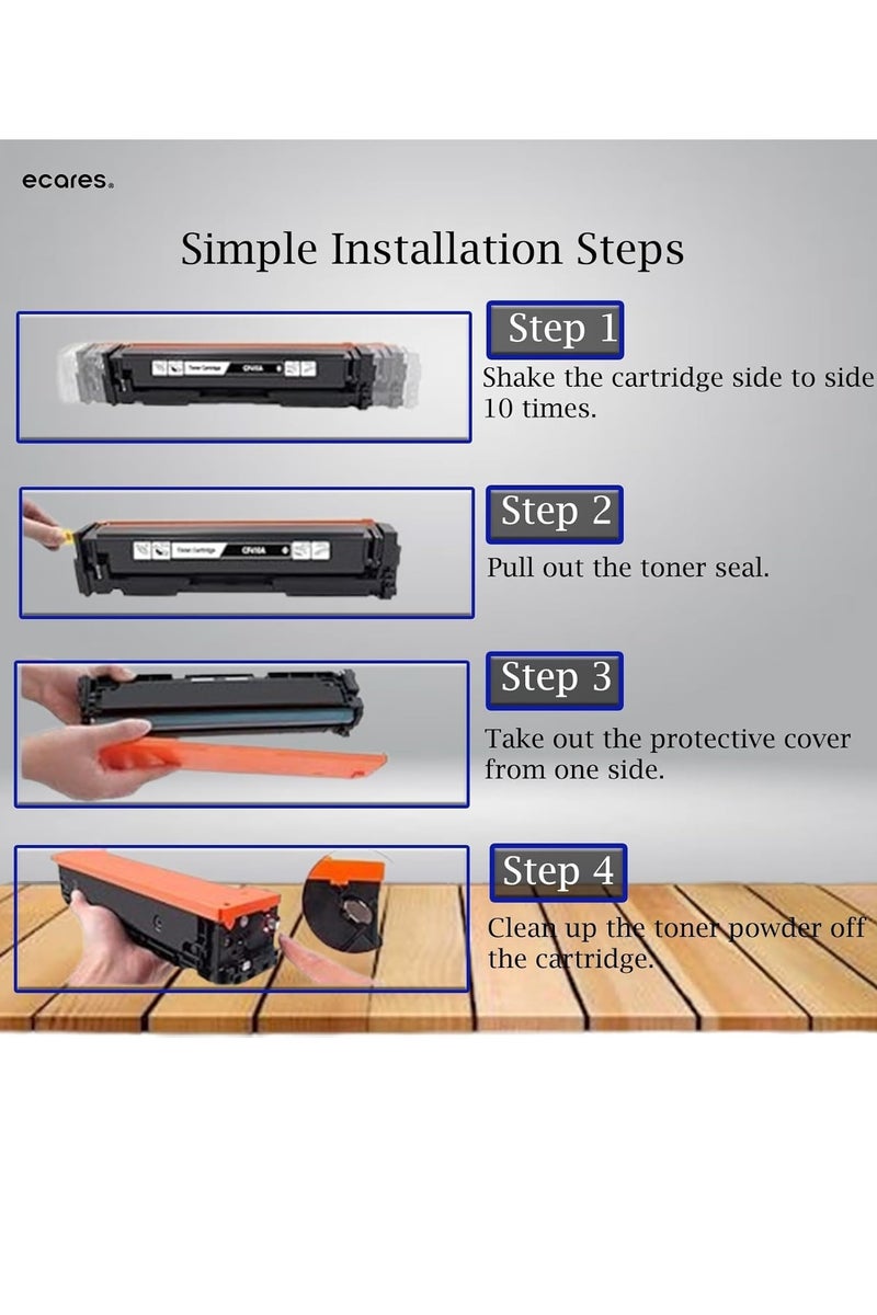 ECARES® 212A W2120A Toner Cartridge Compatible with HP Color LaserJet Enterprise Flow MFP M578c, M578, HP Color LaserJet Enterprise M554dn, M555dn (Black) - Image 3