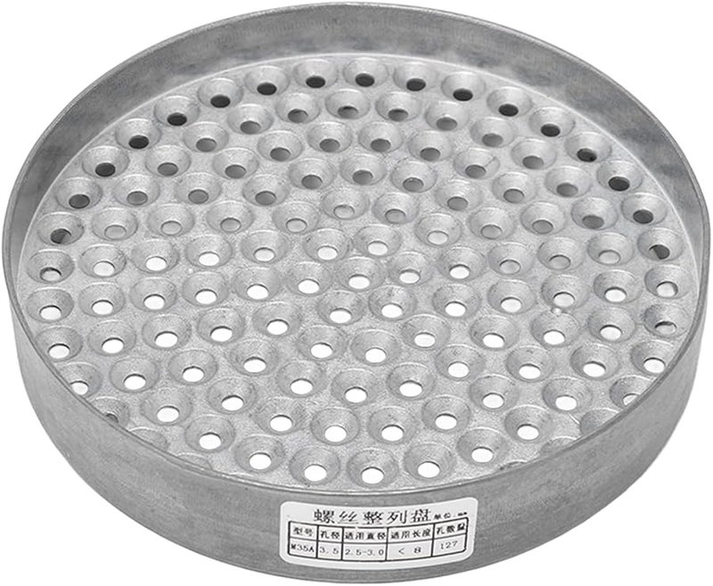 Zinc Alloy Screw Organizer Tray with 127pcs 3 5mm V Shaped Holes for Screw Collection - Image 2