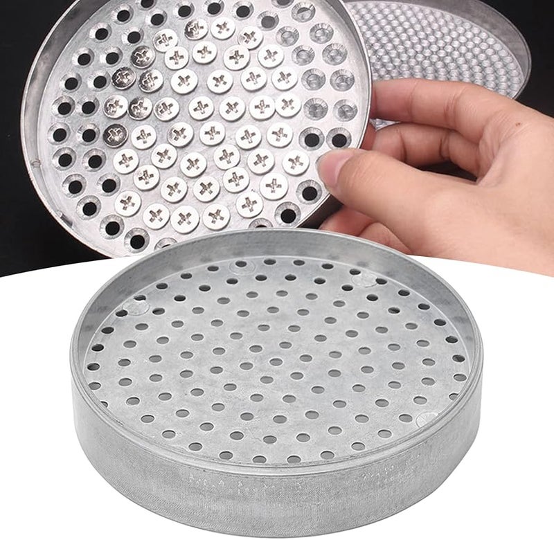 Zinc Alloy Screw Organizer Tray with 127pcs 3 5mm V Shaped Holes for Screw Collection - Image 3