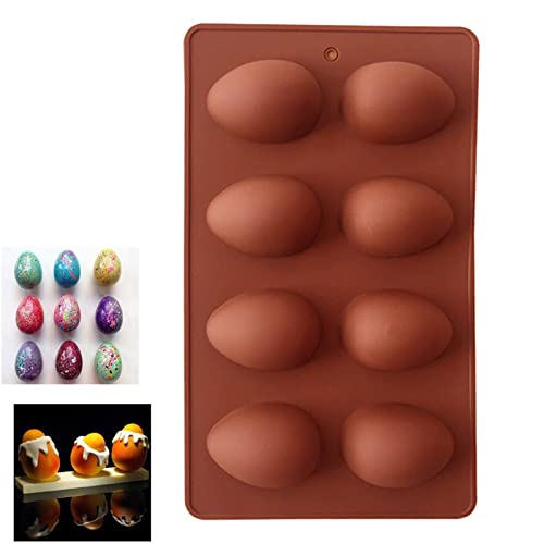 Oskrieel Easter Silicone Mold Egg Shaped Silicone Chocolate Mold, Baking Molds for Easter Candy Mini Soap, Cake Bread Cupcake Cheesecake Muffin and Jello - Image 4