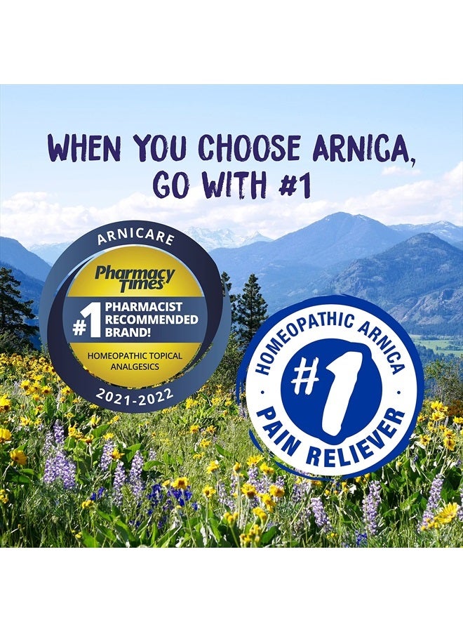 Boiron Arnicare Gel for Relief of Joint Pain, Muscle Pain, Muscle Soreness, and Swelling from Bruises or Injury - Non-greasy and Fragrance-Free - 2.6 oz (Horizontal)  - Image 5