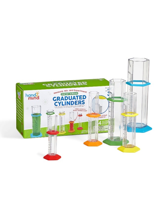 ليرننج ريسورسز مجموعة أسطوانات العلوم المتدرجة للمبتدئين من Learning Resources، مجموعة قياس مكونة من 15 قطعة للأطفال، تعلم عملي في مجالات العلوم والتكنولوجيا والهندسة والرياضيات (STEM) والتعلم الحسي للأعمار من 3 سنوات فما فوق - Image 1