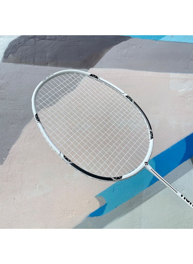 Kumpoo Badminton Racket, Full Carbon Ultra-light, Suitable For Beginners' Training, Versatile For Attack And Defense, Finished Racket, Xunfeng Kd882 White - Image 2