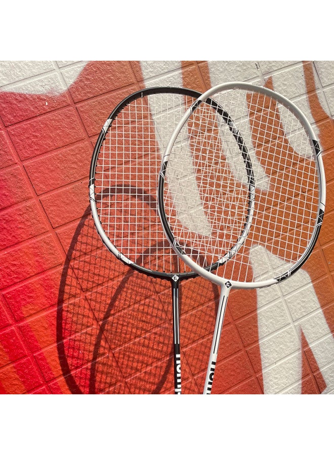 Kumpoo Badminton Racket, Full Carbon Ultra-light, Suitable For Beginners' Training, Versatile For Attack And Defense, Finished Racket, Xunfeng Kd882 White - Image 3
