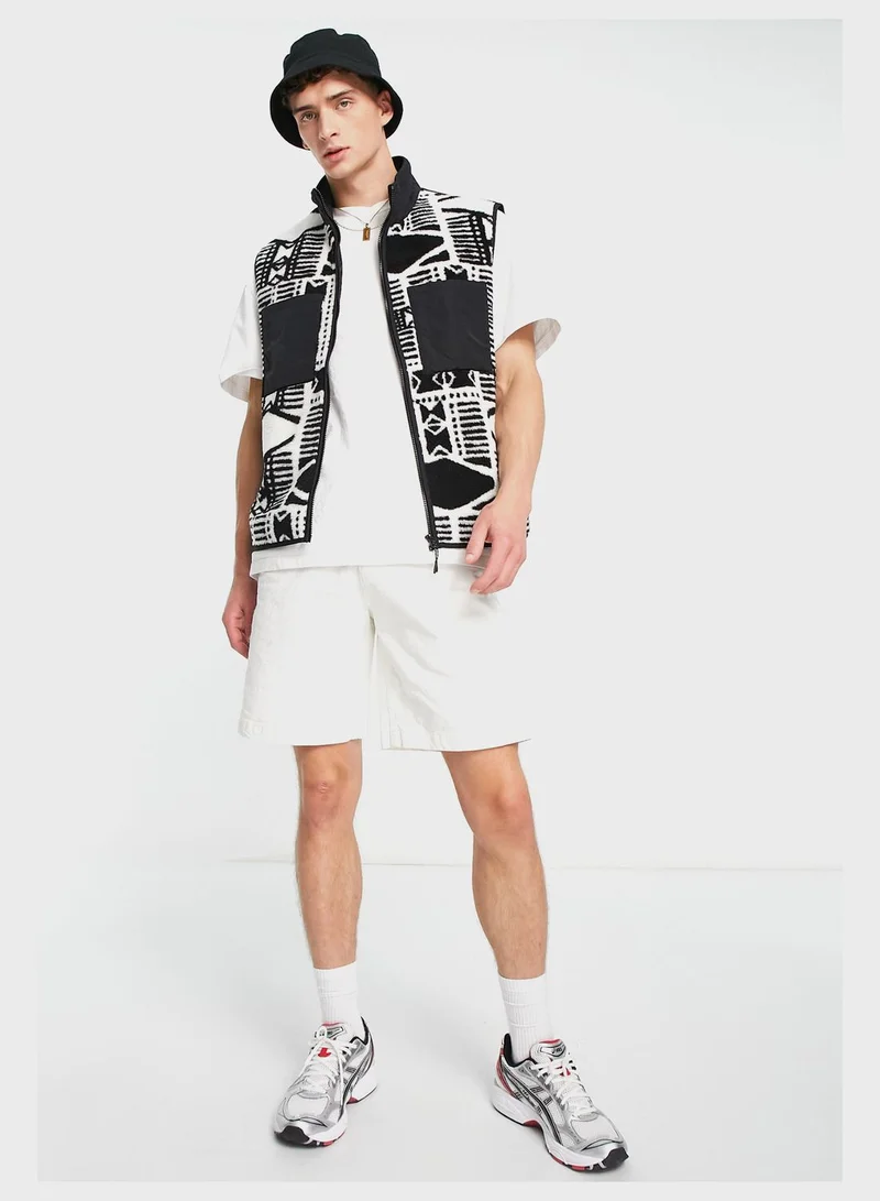 TOPMAN Aztec Print Gilet