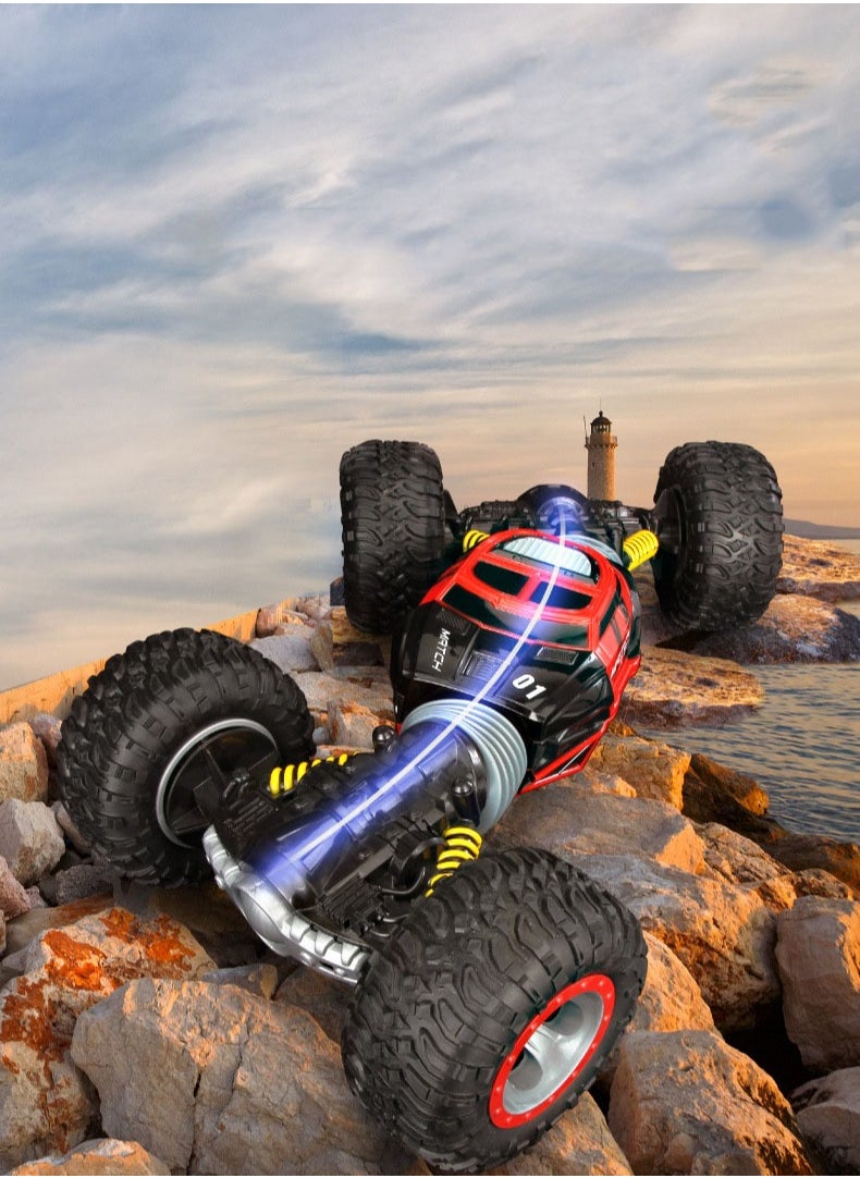 Generic - Two-way Rolling Stunt Remote Control Car Four-wheel Drive Climbing Off-road Vehicle Remote Control Deformation Toy Car - Image 1
