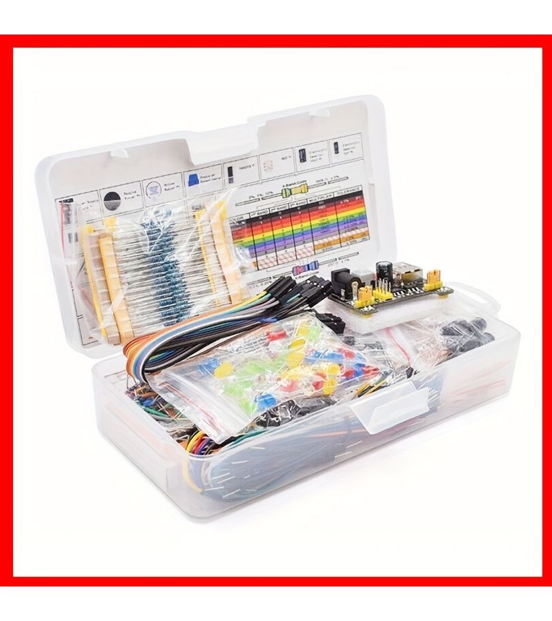 830 Holes MB-102 Breadboard Kit Power Module Jumper Wires DIY Electronics Enthusiast - Image 4