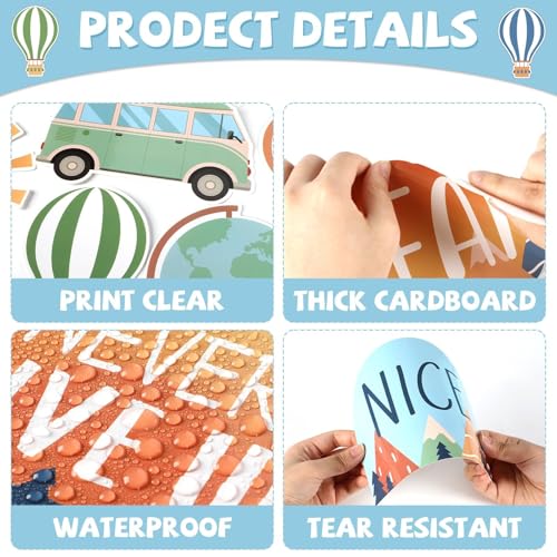 CHUNNIN Together We Can Move Mountains Bulletin Board Set Moving Mountains Bulletin Board for Classroom Decoration We Can Move Mountains Bulletin Board Cutouts for School Classroom Wall Bulletin Board Decor - Image 3