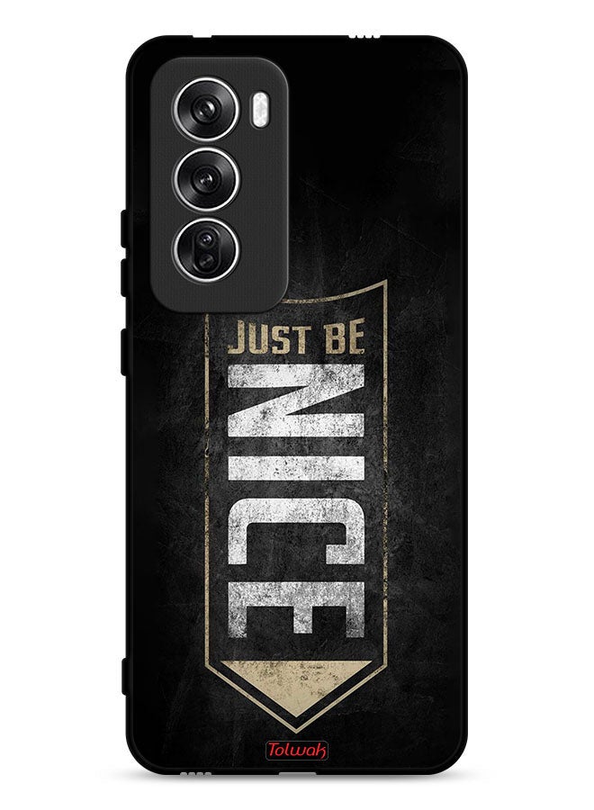 Tolwak Oppo Reno12 5G Protective Case Cover Just Be Nice - Image 1