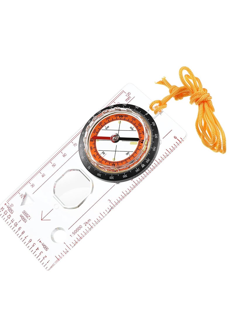Excefore Ranger Compass, Portable Boy Scout Compass, Hiking Navigation Compass, Suitable for Expedition Map Reading, Navigation, Orienteering and Survival - Image 1