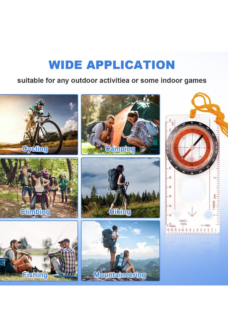 Excefore Ranger Compass, Portable Boy Scout Compass, Hiking Navigation Compass, Suitable for Expedition Map Reading, Navigation, Orienteering and Survival - Image 4