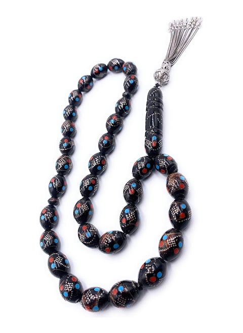 made of silver from Al Yusr (33 beads)