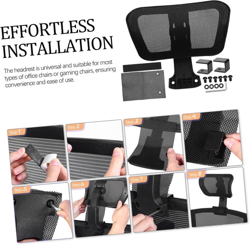 Adjustable Office Chair Headrest Ergonomic Neck Support Pillow Gaming Chair Headrest Extension - Image 3