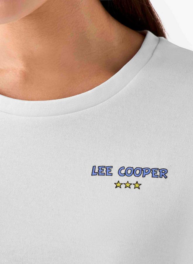 لي كوبر تيشيرت لي كوبر بقصة عادية وطباعة شعار قطن - Image 3