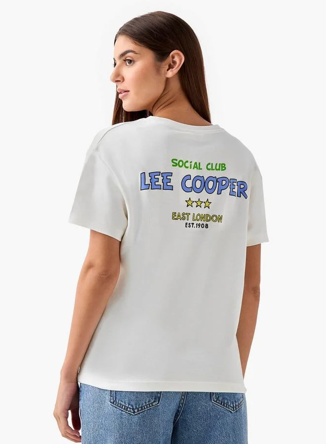 Lee Cooper T-shirt Regular Fit with Logo Print Cotton