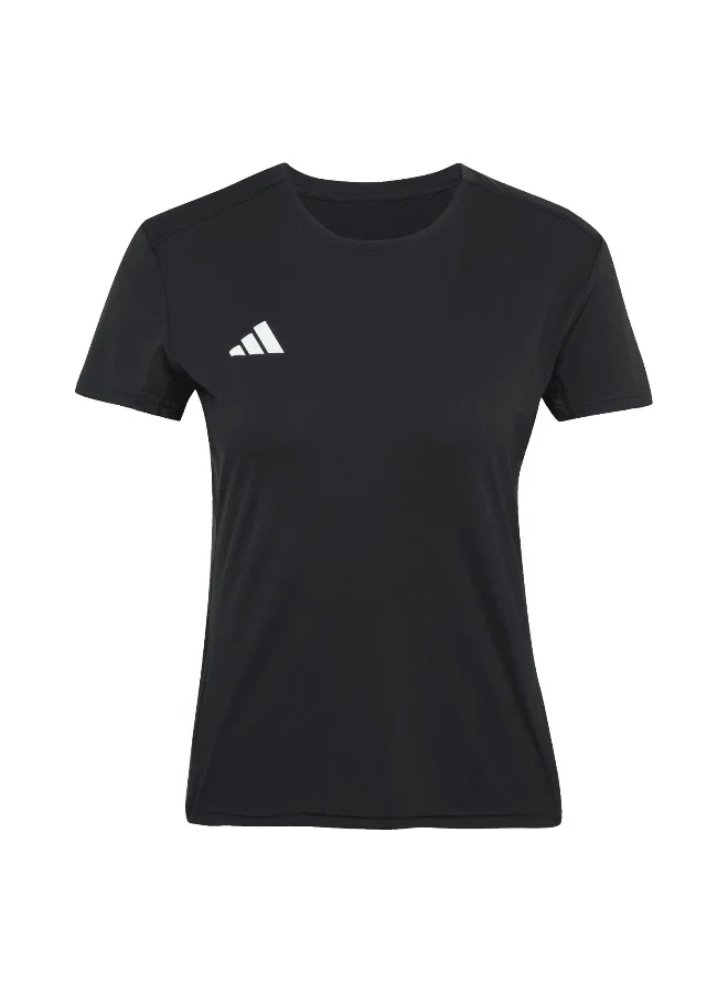 Adidas Adidas Adizero E Tee Black Running T-Shirts For Women XS