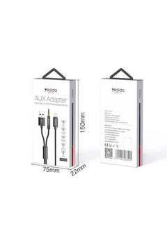 Yesido Aux Adapter Lightning To 3500MM Charging  Listening YAU18 Length 1200MM  Output 2400A Process High Transmission Anti Winding