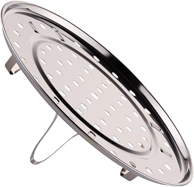 Moisture wear upgraded quality Yosoo Stainless Steel Steaming Rack Steamer Stand 3 Leg Design for Steaming Buns Vegetables Food No Rust Easy Clean (S Size 20cm / 7.9in) Protective coating - Image 1